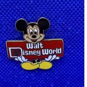 Vintage WDW Mickey Mouse Disney pin pre-2000 Walt Disney World Sign RARE gold